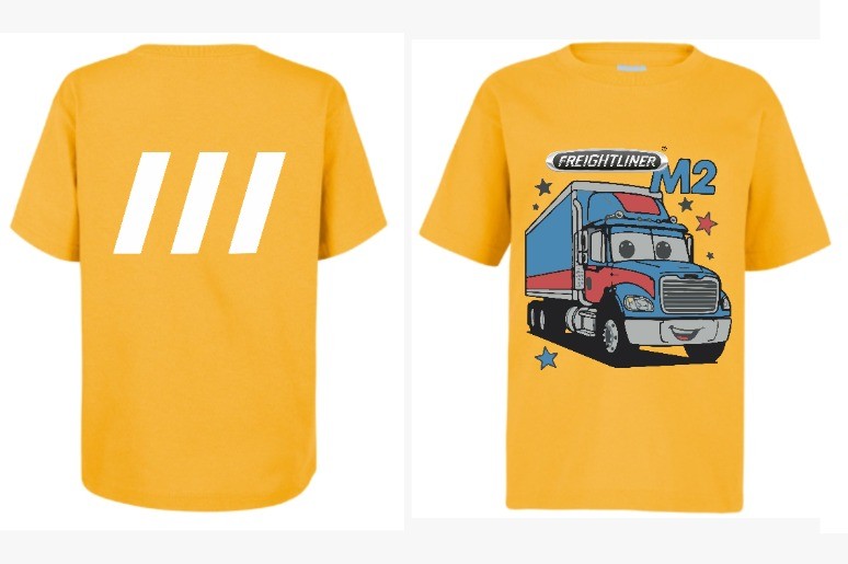 Playera Niño Extra Grande Amarillo Tracto