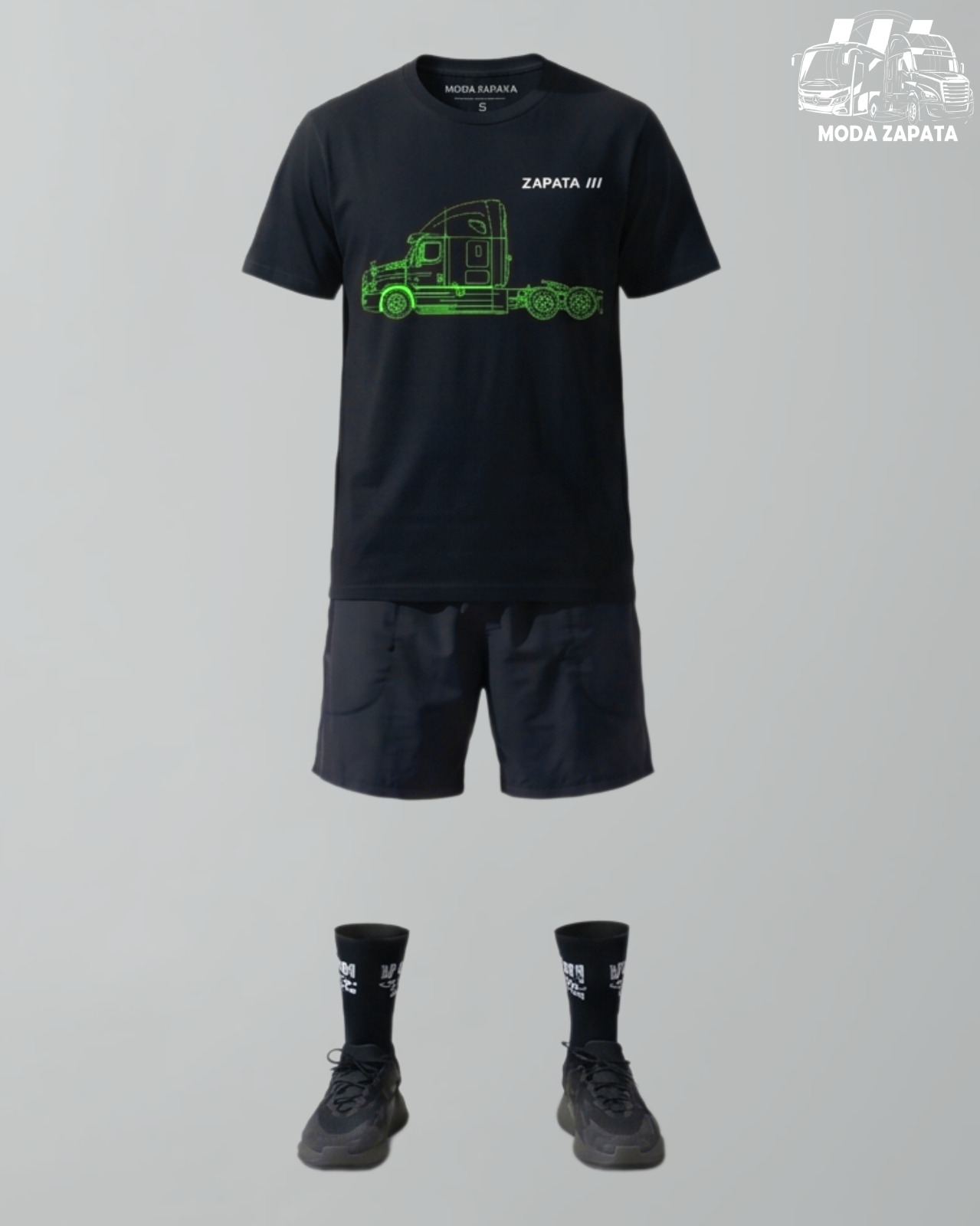Playera Caballero Negra Poder En Movimiento